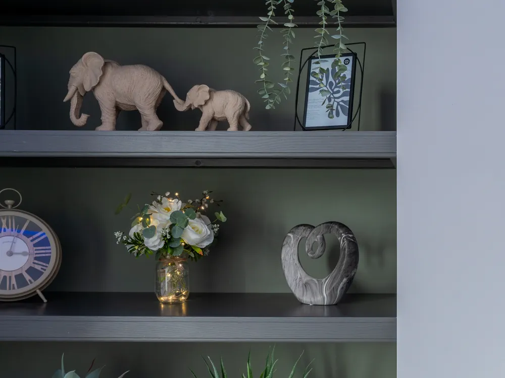 Bespoke alcove shelving either side of a chimney breast by Abbey Group